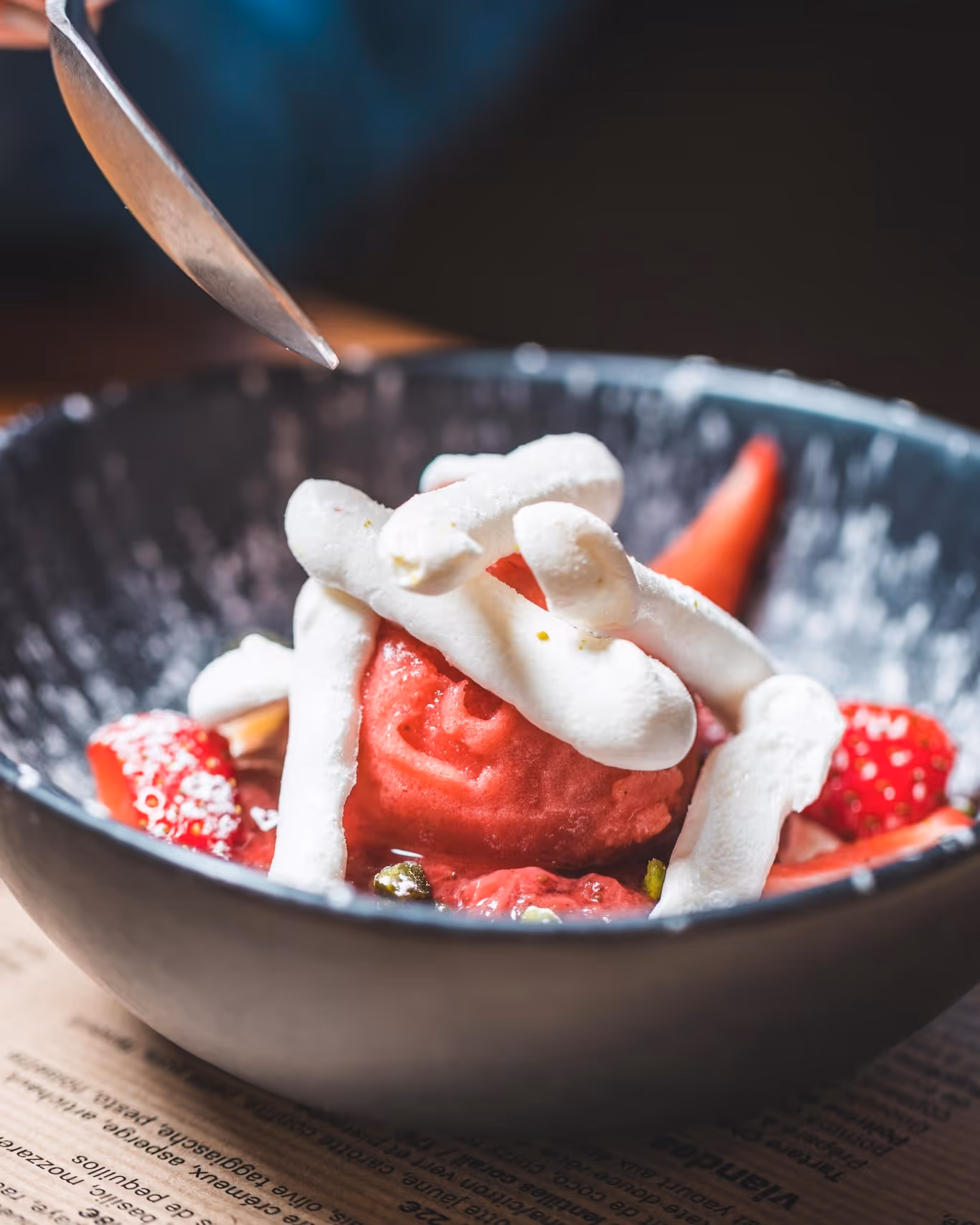 Pavlova aux fraises
